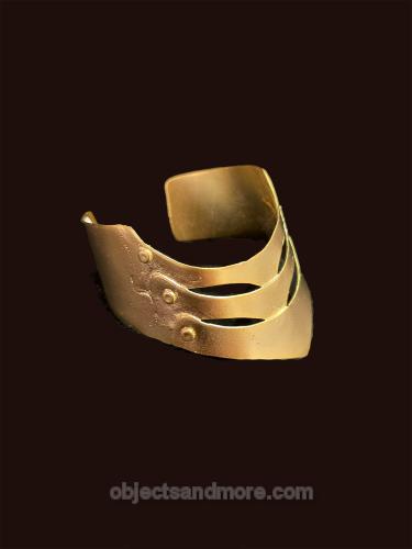 Shield Gold Cuff by SELEN BAYRAK